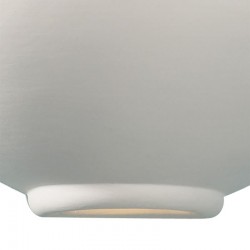 Otis - Washer White Ceramic Up&Down Round Wall Lights Otis - Washer White Ceramic Up&Down Round Wall Lights