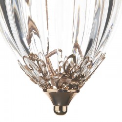 Ottoman - French Gold Lantern Pendant with Clear Glass Shade Ottoman - French Gold Lantern Pendant with Clear Glass Shade