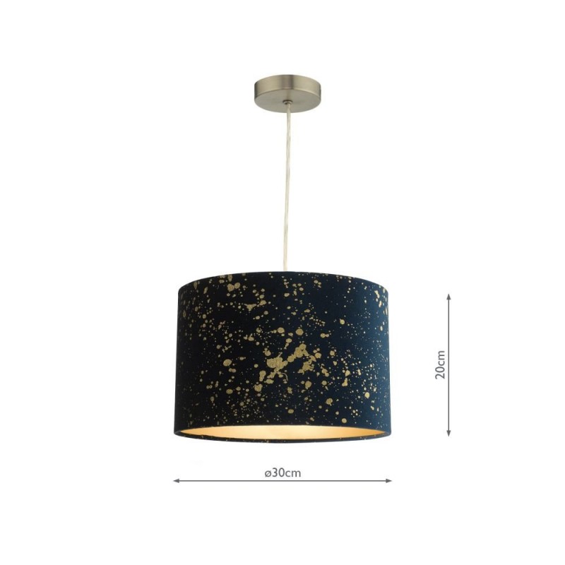 Accessories - Oxide - Navy & Gold Shade for Pendant Wisebuys-OXI6523 - Oxide - Navy & Gold Shade for Pendant