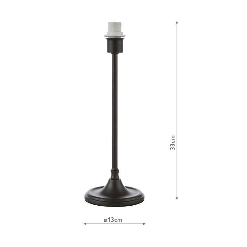 Dar-PAD4222 - Padme - Base Only - Satin Black Table Lamp