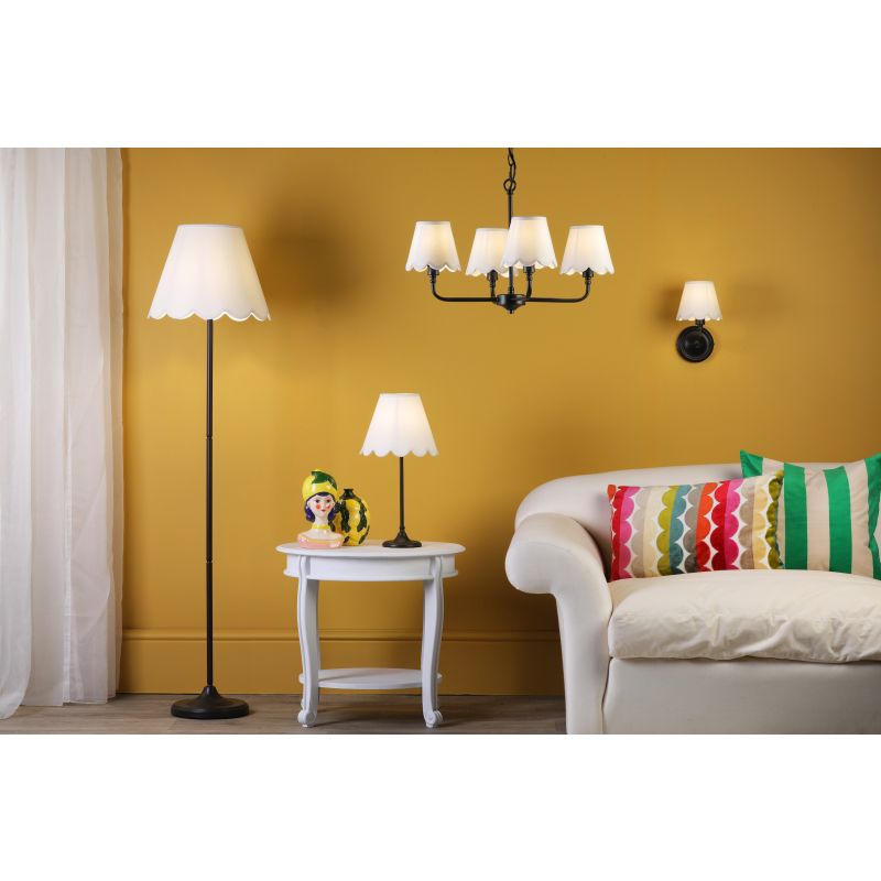 Dar-PAD4922 - Padme - Base Only - Satin Black Floor Lamp