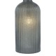 Dar-PAM4239 - Pamplona - Grey Ribbed Glass Table Lamp with Grey Shade