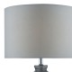 Dar-PAM4239 - Pamplona - Grey Ribbed Glass Table Lamp with Grey Shade