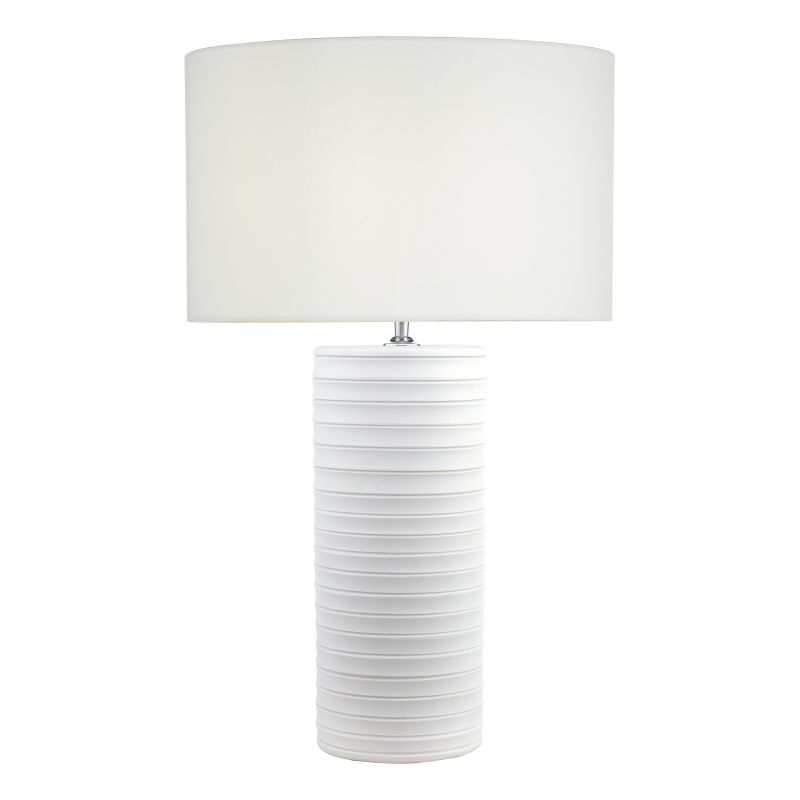 Dar-PAS422 - Pascha - Base Only - White Ceramic Table Lamp