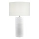 Dar-PAS422 - Pascha - Base Only - White Ceramic Table Lamp