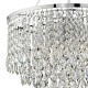 Dar-PES0550 - Pescara - Crystal Round with Chrome 5 Light Chandelier