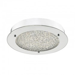 Peta - Bathroom Small LED Crystal with Chrome Ceiling Lamp