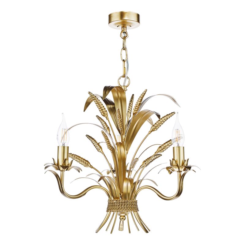 Dar-PHA0335 - Phaedra - Gold 3 Light Centre Fitting