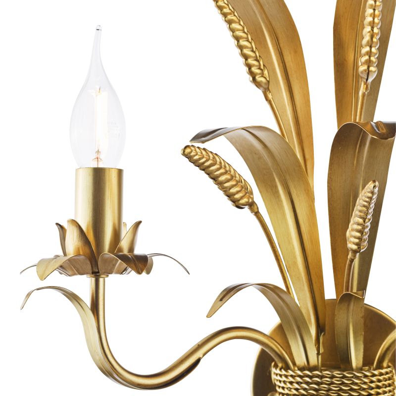 Dar-PHA0935 - Phaedra - Gold 2 Light Wall Lamp