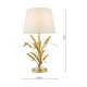 Dar-PHA4235 - Phaedra - Gold Table Lamp with Natural Linen Shade