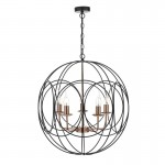 Phoenix - Black & Copper 5 Light Pendant Phoenix - Black & Copper 5 Light Pendant