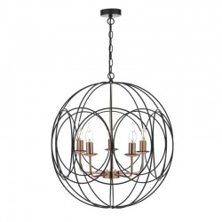 Phoenix - Black & Copper 5 Light Pendant Phoenix - Black & Copper 5 Light Pendant