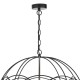 Dar-PHO0522 - Phoenix - Black and Copper Globe 5 Light Hanging Pendant
