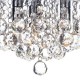 Dar-PLU5250 - Pluto - Polished Chrome with Crystal Balls 3 Light Ceiling Lamp