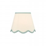 Poma - Shade Only - 25 cm Natural Linen with Blue Shade