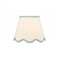 Poma - Shade Only - 25 cm Natural Linen with Blue Shade
