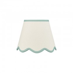 Poma - Shade Only - 25 cm Natural Linen with Blue Shade