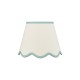 Dar_Vol3-POM1023 - Poma - Shade Only - 25 cm Natural Linen with Blue Shade