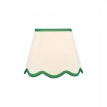 Poma - Shade Only - 25 cm Natural Linen with Green Shade