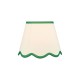 Dar_Vol3-POM1024 - Poma - Shade Only - 25 cm Natural Linen with Green Shade