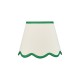 Dar_Vol3-POM1024 - Poma - Shade Only - 25 cm Natural Linen with Green Shade