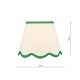 Dar_Vol3-POM1024 - Poma - Shade Only - 25 cm Natural Linen with Green Shade