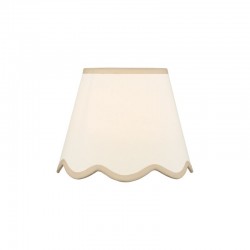 Poma - Shade Only - 25 cm Natural Linen with Taupe Shade
