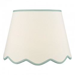 Poma - Shade Only - 45 cm Natural Linen with Blue Shade