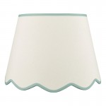 Poma - Shade Only - 45 cm Natural Linen with Blue Shade