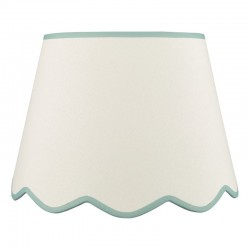 Poma - Shade Only - 45 cm Natural Linen with Blue Shade