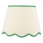 Poma - Shade Only - 45 cm Natural Linen with Green Shade