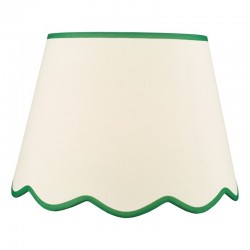 Poma - Shade Only - 45 cm Natural Linen with Green Shade