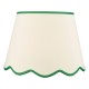 Dar_Vol3-POM1824 - Poma - Shade Only - 45 cm Natural Linen with Green Shade