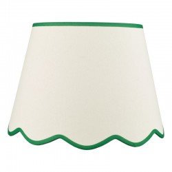 Poma - Shade Only - 45 cm Natural Linen with Green Shade