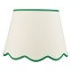 Dar_Vol3-POM1824 - Poma - Shade Only - 45 cm Natural Linen with Green Shade