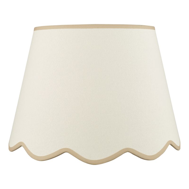 Dar_Vol3-POM1829 - Poma - Shade Only - 45 cm Natural Linen with Taupe Shade