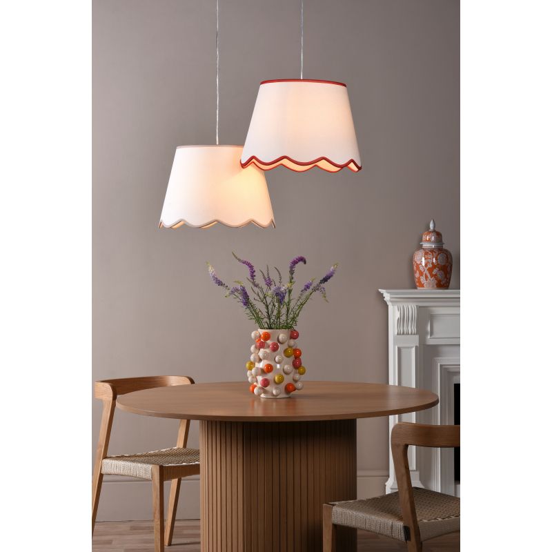 Dar_Vol3-POM1829 - Poma - Shade Only - 45 cm Natural Linen with Taupe Shade