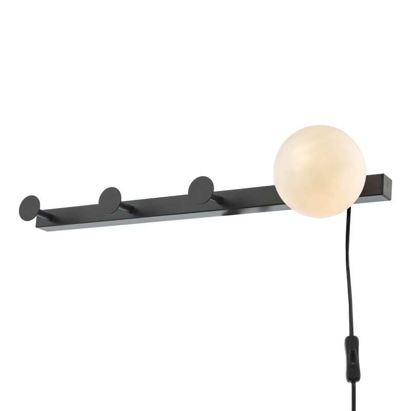 Wisebuys-RAC7122 - Rack - Plug-in Wall Lamp with Coat Hook