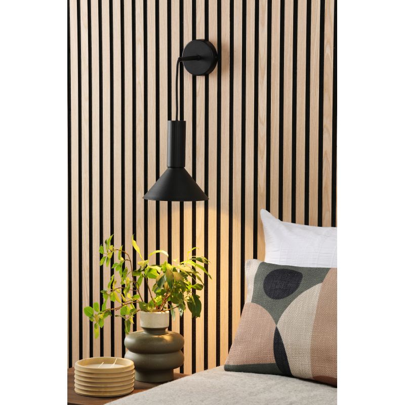 Dar-RAG0122 - Ragnar - Satin Black Pendant or Wall Lamp