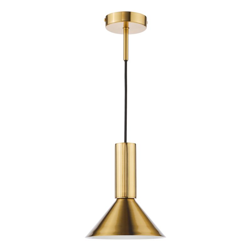 Dar-RAG0140 - Ragnar - Natural Brass Pendant or Wall Lamp