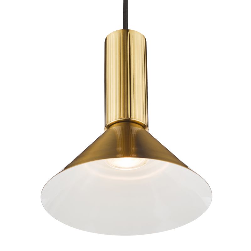 Dar-RAG0140 - Ragnar - Natural Brass Pendant or Wall Lamp