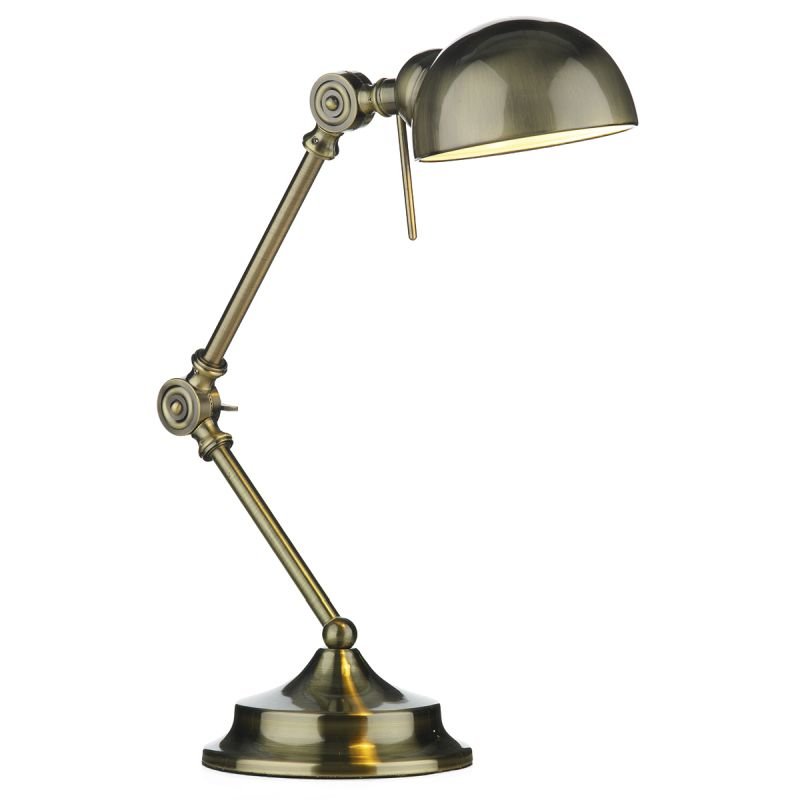 Dar-RAN4075 - Ranger - Antique Brass Desk Lamp