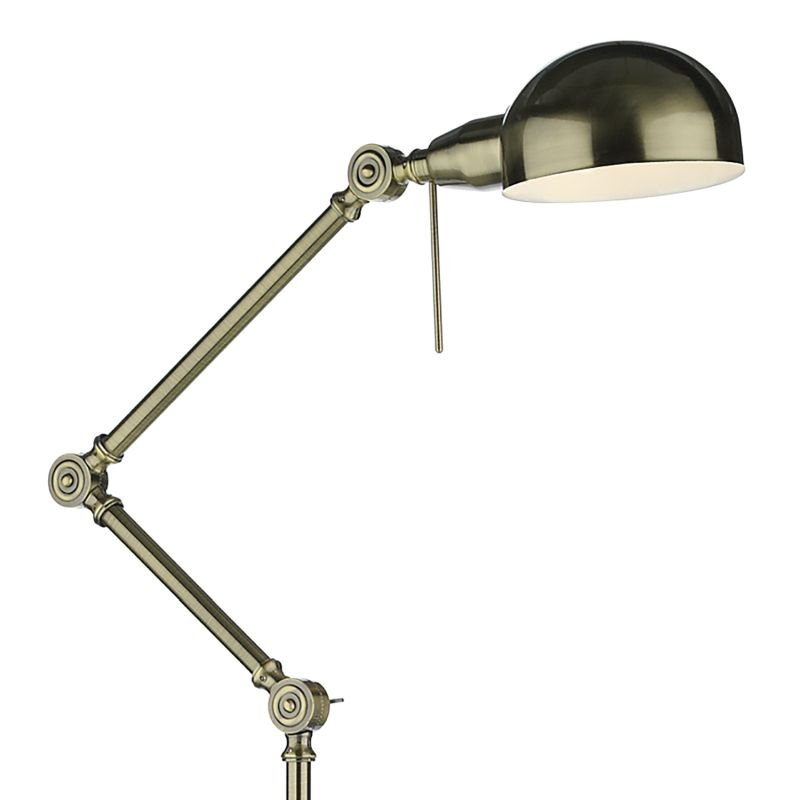 Dar-RAN4975 - Ranger - Antique Brass Floor Lamp