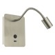 LED Lights - Raoul - LED Satin Nickel with USB Reading Wall Lamp Dar-RAO0746 - Raoul - LED Satin Nickel with USB Reading Wall Lamp