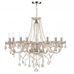 Raphael - Chrome 8 Light Chandelier with Champagne Crystal Raphael - Chrome 8 Light Chandelier with Champagne Crystal