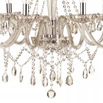 Raphael - Chrome 8 Light Chandelier with Champagne Crystal Raphael - Chrome 8 Light Chandelier with Champagne Crystal