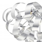 Rawley - Brushed Aluminum Twist Ribbons 5 Light Ceiling Lamp Rawley - Brushed Aluminum Twist Ribbons 5 Light Ceiling Lamp