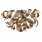 Rawley - Brushed Copper Twist Ribbons 5 Light Ceiling Lamp Rawley - Brushed Copper Twist Ribbons 5 Light Ceiling Lamp