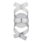 Rawley - Brushed Aluminum Twist Ribbons 1 Light Wall Lamp Rawley - Brushed Aluminum Twist Ribbons 1 Light Wall Lamp
