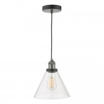 Ray - Antique Nickel Pendant with Clear Glass Ray - Antique Nickel Pendant with Clear Glass